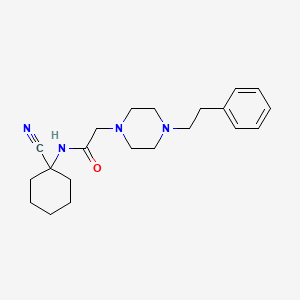 N-(1-cyanocyclohexyl)-2-[4-(2-phenylethyl)piperazin-1-yl]acetamide