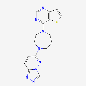 4-(4-([1,2,4]Triazolo[4,3-b]pyridazin-6-yl)-1,4-diazepan-1-yl)thieno[3,2-d]pyrimidine