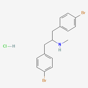 [1,3-Bis(4-bromophenyl)propan-2-yl](methyl)amine hydrochloride