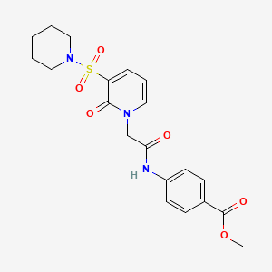 B2947679 methyl 4-(2-(2-oxo-3-(piperidin-1-ylsulfonyl)pyridin-1(2H)-yl)acetamido)benzoate CAS No. 1251608-85-1