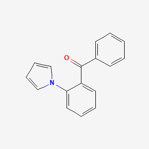 molecular formula C17H13NO B2947746 1-(2-benzoylphenyl)-1H-pyrrole CAS No. 63477-89-4