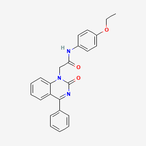molecular formula C24H21N3O3 B2947775 N-(4-ethoxyphenyl)-2-(2-oxo-4-phenyl-1,2-dihydroquinazolin-1-yl)acetamide CAS No. 941907-27-3