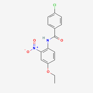 molecular formula C15H13ClN2O4 B2947797 4-chloro-N-(4-ethoxy-2-nitrophenyl)benzamide CAS No. 352228-50-3