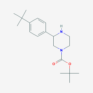 3-(4-Tert-butyl-phenyl)-piperazine-1-carboxylic acid tert-butyl ester