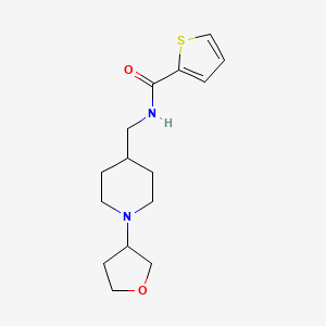 N-((1-(tetrahydrofuran-3-yl)piperidin-4-yl)methyl)thiophene-2-carboxamide
