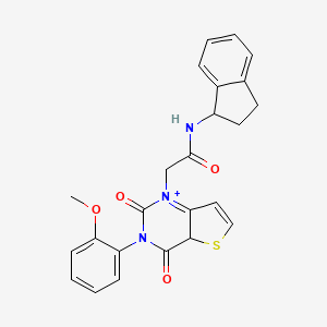 N-(2,3-dihydro-1H-inden-1-yl)-2-[3-(2-methoxyphenyl)-2,4-dioxo-1H,2H,3H,4H-thieno[3,2-d]pyrimidin-1-yl]acetamide