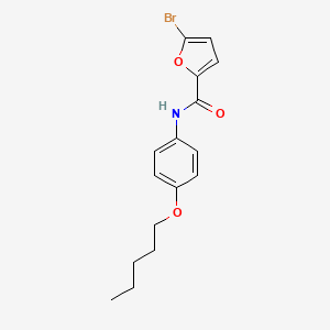 5-bromo-N-(4-(pentyloxy)phenyl)furan-2-carboxamide