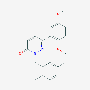 6-(2,5-Dimethoxyphenyl)-2-[(2,5-dimethylphenyl)methyl]pyridazin-3-one