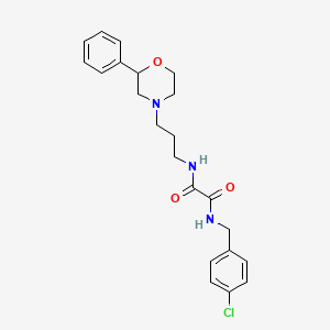 N1-(4-chlorobenzyl)-N2-(3-(2-phenylmorpholino)propyl)oxalamide