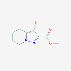 molecular formula C9H11BrN2O2 B2947826 Methyl 3-bromo-4,5,6,7-tetrahydropyrazolo[1,5-A]pyridine-2-carboxylate CAS No. 1448862-61-0