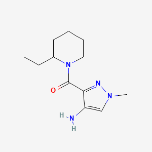 B2947852 3-[(2-Ethylpiperidin-1-yl)carbonyl]-1-methyl-1H-pyrazol-4-amine CAS No. 1491492-26-2
