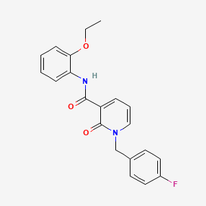 molecular formula C21H19FN2O3 B2947911 N-(2-ethoxyphenyl)-1-[(4-fluorophenyl)methyl]-2-oxo-1,2-dihydropyridine-3-carboxamide CAS No. 946246-26-0