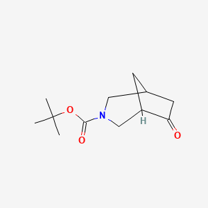 molecular formula C12H19NO3 B2947920 Tert-butyl 6-oxo-3-azabicyclo[3.2.1]octane-3-carboxylate CAS No. 1369502-46-4