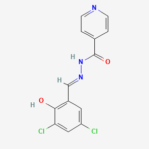 molecular formula C13H9Cl2N3O2 B2947927 N'-[(E)-(3,5-dichloro-2-hydroxyphenyl)methylidene]pyridine-4-carbohydrazide CAS No. 940062-26-0