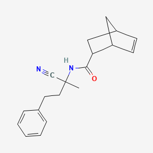 molecular formula C19H22N2O B2947951 N-(1-cyano-1-methyl-3-phenylpropyl)bicyclo[2.2.1]hept-5-ene-2-carboxamide CAS No. 1445221-40-8