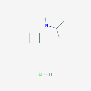 molecular formula C7H16ClN B2947990 N-(propan-2-yl)cyclobutanamine hydrochloride CAS No. 1333772-81-8