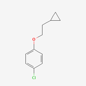molecular formula C11H13ClO B2947995 1-Chloro-4-(2-cyclopropylethoxy)benzene CAS No. 1480039-27-7