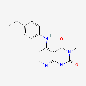 B2948052 5-((4-isopropylphenyl)amino)-1,3-dimethylpyrido[2,3-d]pyrimidine-2,4(1H,3H)-dione CAS No. 942008-41-5