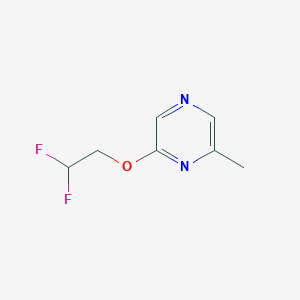 molecular formula C7H8F2N2O B2948152 2-(2,2-Difluoroethoxy)-6-methylpyrazine CAS No. 2198092-66-7