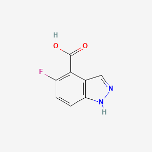 molecular formula C8H5FN2O2 B2948176 5-fluoro-1h-indazole-4-carboxylic acid CAS No. 848678-61-5