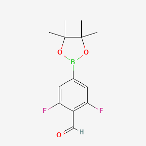 2,6-Difluoro-4-(4,4,5,5-tetramethyl-1,3,2-dioxaborolan-2-yl)benzaldehyde