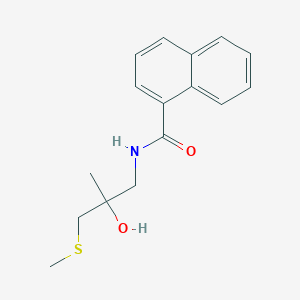 molecular formula C16H19NO2S B2948322 N-(2-hydroxy-2-methyl-3-(methylthio)propyl)-1-naphthamide CAS No. 1396811-97-4