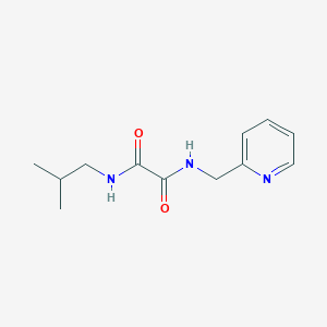 molecular formula C12H17N3O2 B2948332 N-(2-methylpropyl)-N'-[(pyridin-2-yl)methyl]ethanediamide CAS No. 352012-99-8