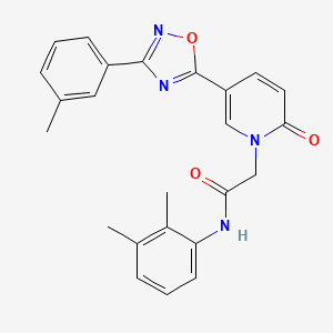 molecular formula C24H22N4O3 B2948377 N-(2,3-dimethylphenyl)-2-{5-[3-(3-methylphenyl)-1,2,4-oxadiazol-5-yl]-2-oxo-1,2-dihydropyridin-1-yl}acetamide CAS No. 1326878-95-8