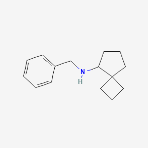 molecular formula C15H21N B2948423 N-benzylspiro[3.4]octan-5-amine CAS No. 1866642-27-4