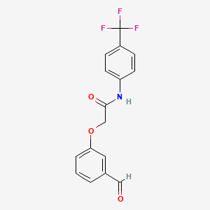 2-(3-formylphenoxy)-N-[4-(trifluoromethyl)phenyl]acetamide