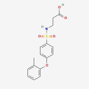 3-((4-(o-Tolyloxy)phenyl)sulfonamido)propanoic acid