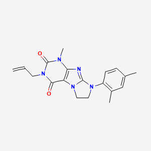 3-allyl-8-(2,4-dimethylphenyl)-1-methyl-7,8-dihydro-1H-imidazo[2,1-f]purine-2,4(3H,6H)-dione