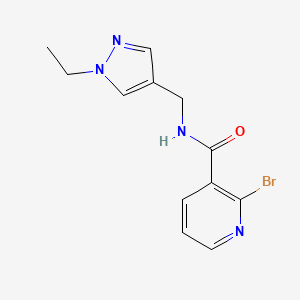 2-Bromo-N-[(1-ethylpyrazol-4-yl)methyl]pyridine-3-carboxamide