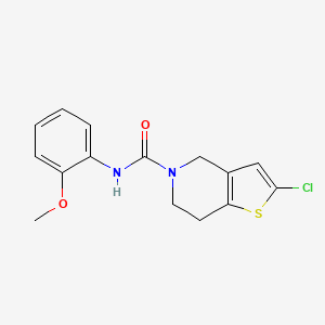 2-chloro-N-(2-methoxyphenyl)-6,7-dihydrothieno[3,2-c]pyridine-5(4H)-carboxamide