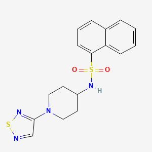 N-[1-(1,2,5-thiadiazol-3-yl)piperidin-4-yl]naphthalene-1-sulfonamide