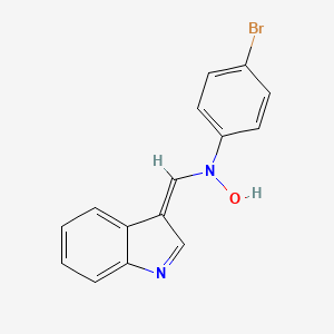 (Z)-N-((1H-indol-3-yl)methylene)-4-bromoaniline oxide