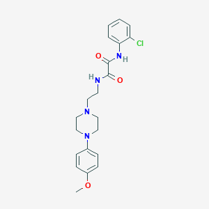 molecular formula C21H25ClN4O3 B2948489 N'-(2-chlorophenyl)-N-{2-[4-(4-methoxyphenyl)piperazin-1-yl]ethyl}ethanediamide CAS No. 1049418-46-3