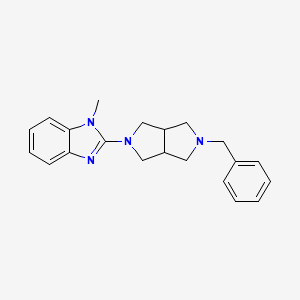 2-(2-Benzyl-1,3,3a,4,6,6a-hexahydropyrrolo[3,4-c]pyrrol-5-yl)-1-methylbenzimidazole