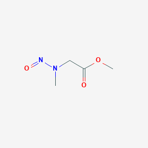 molecular formula C4H8N2O3 B029485 甲基N-甲基-N-亚硝基甘氨酸 CAS No. 51938-19-3
