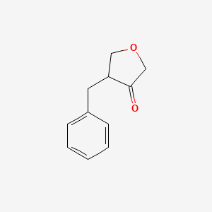 molecular formula C11H12O2 B2948500 4-Benzyloxolan-3-one CAS No. 177748-58-2