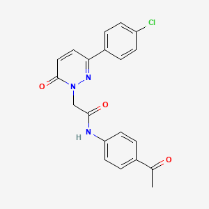 N-(4-acetylphenyl)-2-[3-(4-chlorophenyl)-6-oxopyridazin-1-yl]acetamide