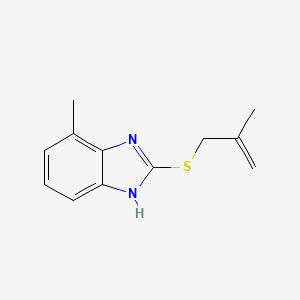 4-methyl-2-((2-methylallyl)thio)-1H-benzo[d]imidazole