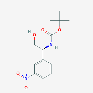 Tert-butyl N-[(1S)-2-hydroxy-1-(3-nitrophenyl)ethyl]carbamate