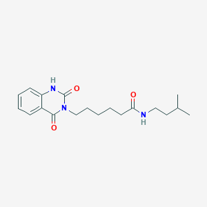 6-(2,4-dioxo-1H-quinazolin-3-yl)-N-(3-methylbutyl)hexanamide