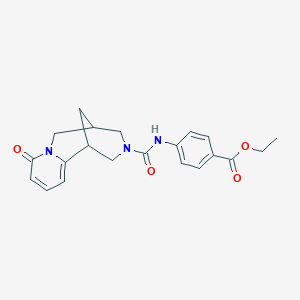 ethyl 4-{[(8-oxo-1,5,6,8-tetrahydro-2H-1,5-methanopyrido[1,2-a][1,5]diazocin-3(4H)-yl)carbonyl]amino}benzoate