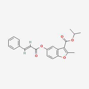 (E)-isopropyl 5-(cinnamoyloxy)-2-methylbenzofuran-3-carboxylate