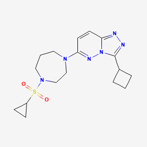 3-Cyclobutyl-6-(4-cyclopropylsulfonyl-1,4-diazepan-1-yl)-[1,2,4]triazolo[4,3-b]pyridazine