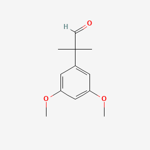 molecular formula C12H16O3 B2948578 2-(3,5-Dimethoxyphenyl)-2-methylpropanal CAS No. 120078-30-0