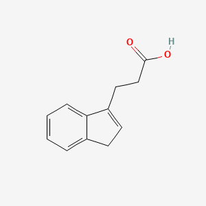 molecular formula C12H12O2 B2948583 3-(1H-Inden-3-YL)propanoic acid CAS No. 100518-71-6
