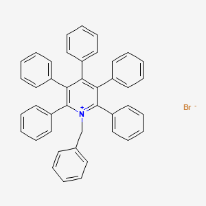 molecular formula C42H32BrN B2948591 1-Benzyl-2,3,4,5,6-pentaphenylpyridin-1-ium bromide CAS No. 71140-67-5
